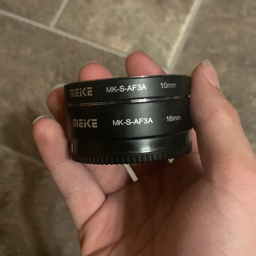 MK-S-AF3A Metal Auto Focus Macro Extension Tube 10/16mm For Sony E/FE Mount Cams